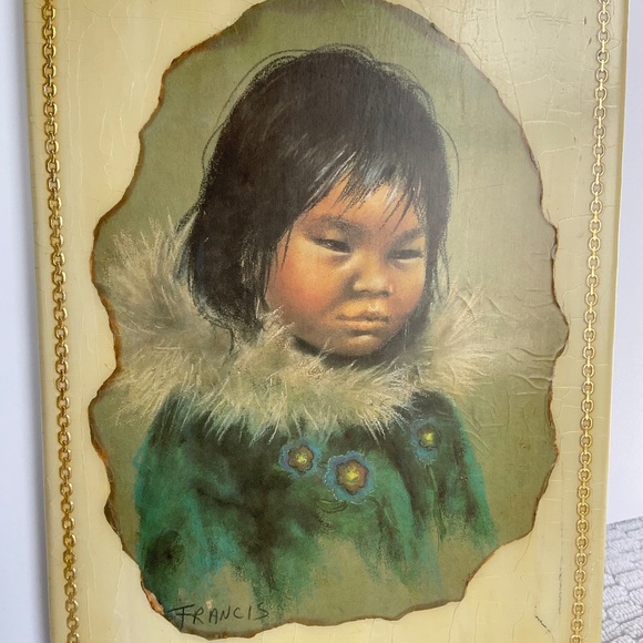 Vintage Dorothy Francis - PANELOO of Frobisher Bay - c. 1960s Print - Folk Art - Picture 2 of 16